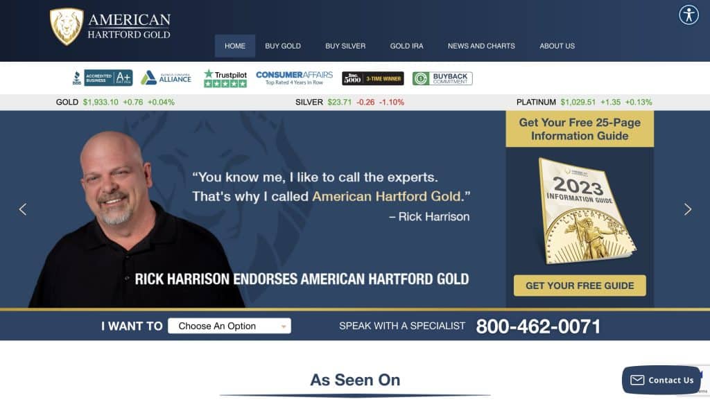 America Hartford Gold IRA