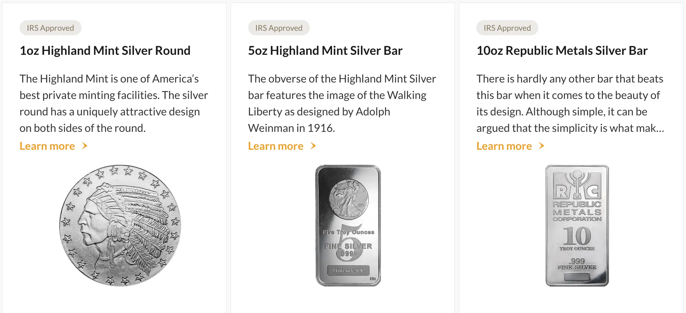 Noble Gold Investment silver bar