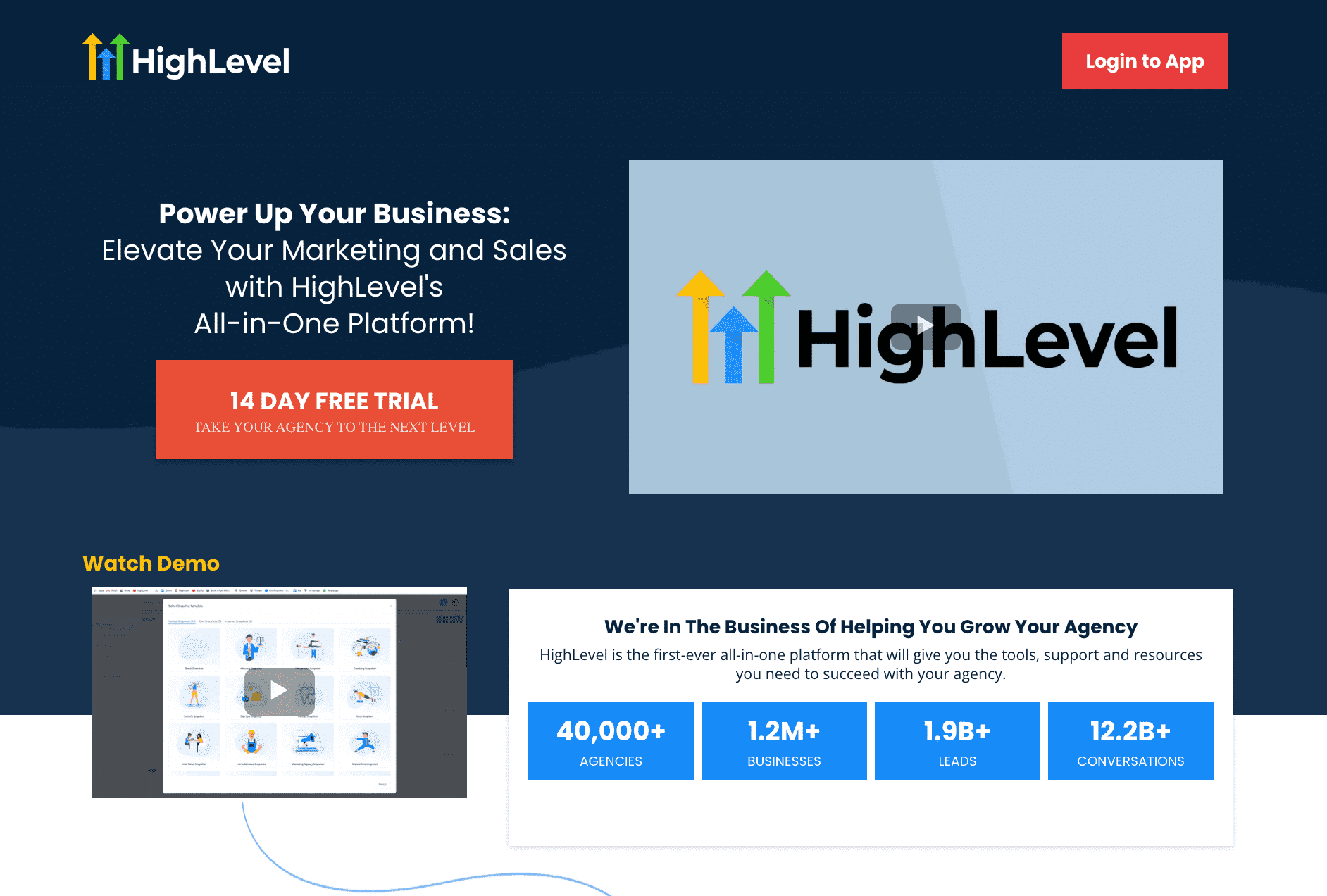 Go High Level Lifetime Deal Homepage