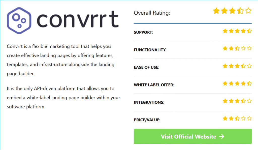 white label landing page builder software
