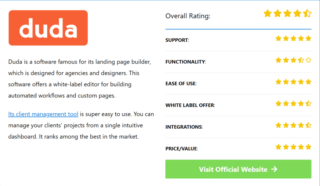 white label landing page builder software